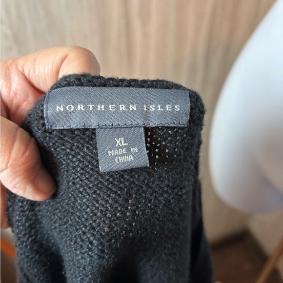 Northern Isles Festive Black Sweater with Tree Embroidery - Picture 3 of 8